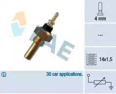 Датчик, температура охлаждающей жидкости FAE купить