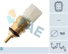 Датчик, температура охлаждающей жидкости FAE купить