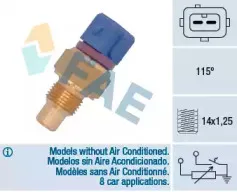 Датчик, температура охлаждающей жидкости FAE купить