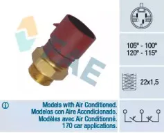 Термовыключатель, вентилятор радиатора FAE купить