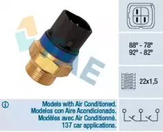 Термовыключатель, вентилятор радиатора FAE купить