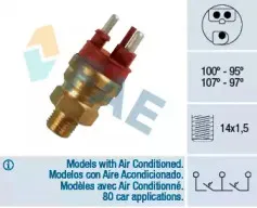 Термовыключатель, вентилятор радиатора FAE купить