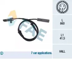 Датчик, частота вращения колеса FAE купить