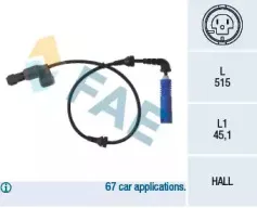 Датчик, частота вращения колеса FAE купить
