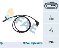 Датчик, частота вращения колеса FAE купить