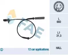 Датчик, частота вращения колеса FAE купить