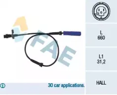 Датчик, частота вращения колеса FAE купить