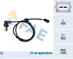 Датчик, частота вращения колеса FAE купить