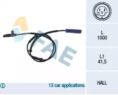 Датчик, частота вращения колеса FAE купить