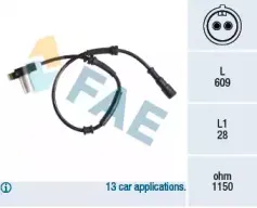 Датчик, частота вращения колеса FAE купить