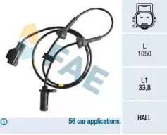 Датчик, частота вращения колеса FAE купить