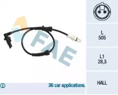 Датчик, частота вращения колеса FAE купить