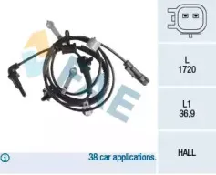 Датчик, частота вращения колеса FAE купить