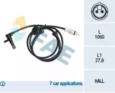 Датчик, частота вращения колеса FAE купить