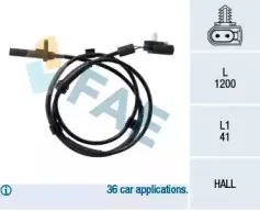 Датчик, частота вращения колеса FAE купить