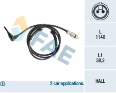 Датчик, частота вращения колеса FAE купить