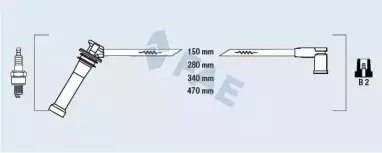 Комплект проводов зажигания FAE купить