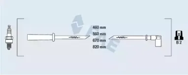 Комплект проводов зажигания FAE купить