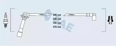 Комплект проводов зажигания FAE купить
