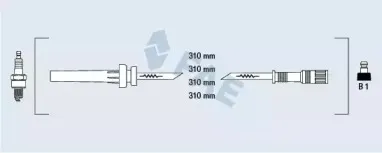 Комплект проводов зажигания FAE купить
