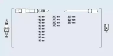 Комплект проводов зажигания FAE купить