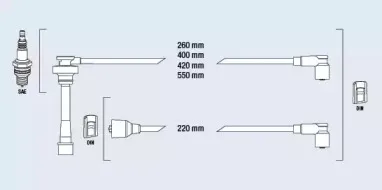Комплект проводов зажигания FAE купить