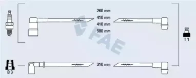 Комплект проводов зажигания FAE купить