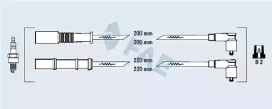 Комплект проводов зажигания FAE купить