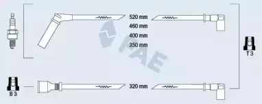 Комплект проводов зажигания FAE купить