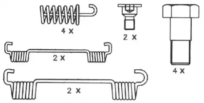 Комплект тормозных колодок, стояночная тормозная система NECTO купить