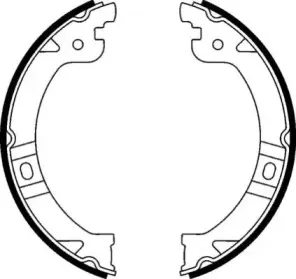 Комплект тормозных колодок, стояночная тормозная система NECTO купить