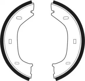 Комплект тормозных колодок, стояночная тормозная система NECTO купить