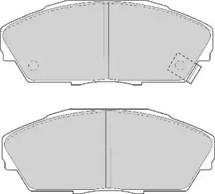Комплект тормозных колодок, дисковый тормоз NECTO купить