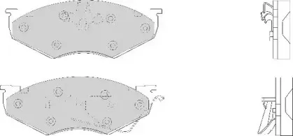 Комплект тормозных колодок, дисковый тормоз NECTO купить