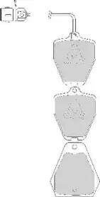 Комплект тормозных колодок, дисковый тормоз NECTO купить