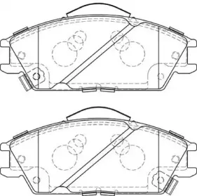 Комплект тормозных колодок, дисковый тормоз NECTO купить