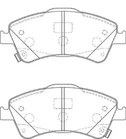 Комплект тормозных колодок, дисковый тормоз NECTO купить
