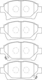 Комплект тормозных колодок, дисковый тормоз NECTO купить