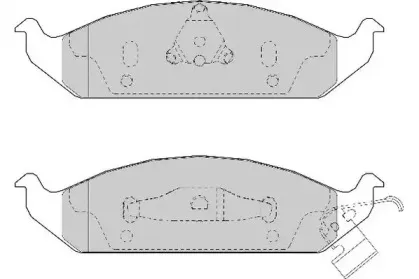 Комплект тормозных колодок, дисковый тормоз NECTO купить