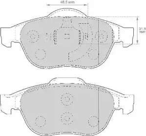 Комплект тормозных колодок, дисковый тормоз NECTO купить
