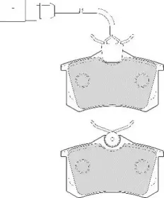 Комплект тормозных колодок, дисковый тормоз NECTO купить