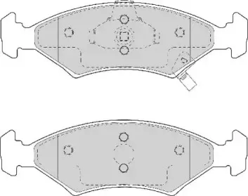 Комплект тормозных колодок, дисковый тормоз NECTO купить
