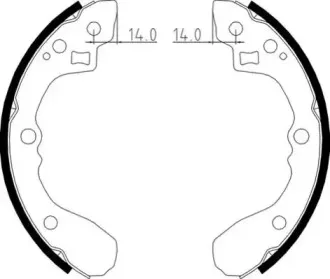 Комплект тормозных колодок NECTO купить