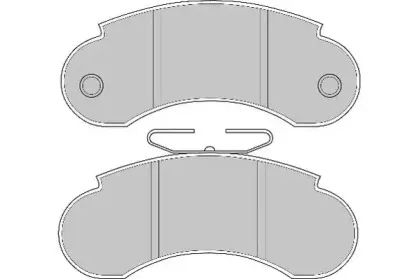 Комплект тормозных колодок, дисковый тормоз NECTO купить