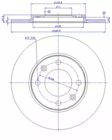 Тормозной диск CAR купить