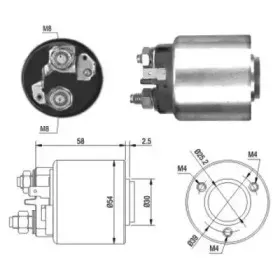 Тяговое реле, стартер MEAT & DORIA купить