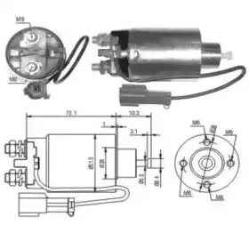 Тяговое реле, стартер MEAT & DORIA купить