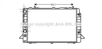 Радиатор, охлаждение двигателя AVA QUALITY COOLING купить
