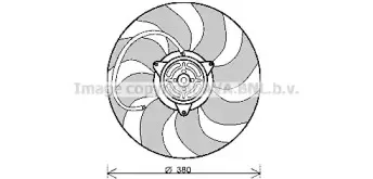 Вентилятор, охлаждение двигателя AVA QUALITY COOLING купить