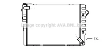 Радиатор, охлаждение двигателя AVA QUALITY COOLING купить